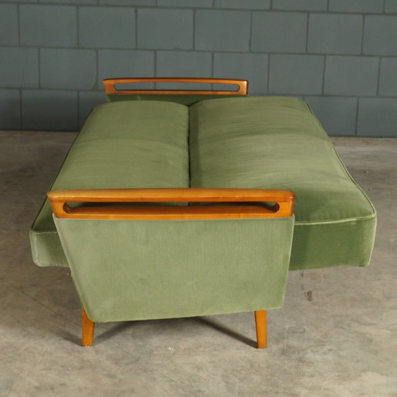 Image 1 of Vintage Sofa/Slaapbank Met Fauteuil – Jaren 60