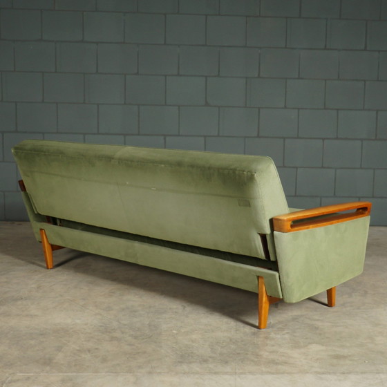 Image 1 of Vintage Sofa/Slaapbank Met Fauteuil – Jaren 60