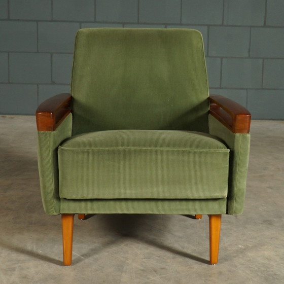 Image 1 of Vintage Sofa/Slaapbank Met Fauteuil – Jaren 60