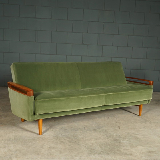 Image 1 of Vintage Sofa/Slaapbank Met Fauteuil – Jaren 60