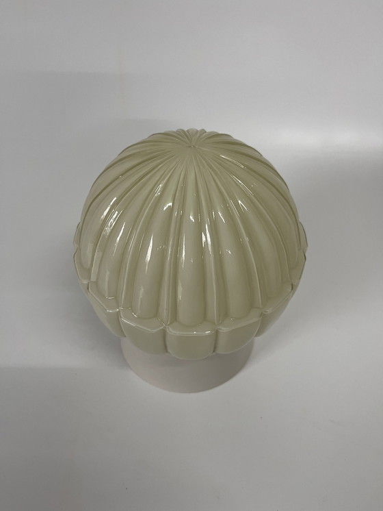 Image 1 of Vintage Crème Thabur Plafondlamp Art Deco Bakelieten Armatuur 