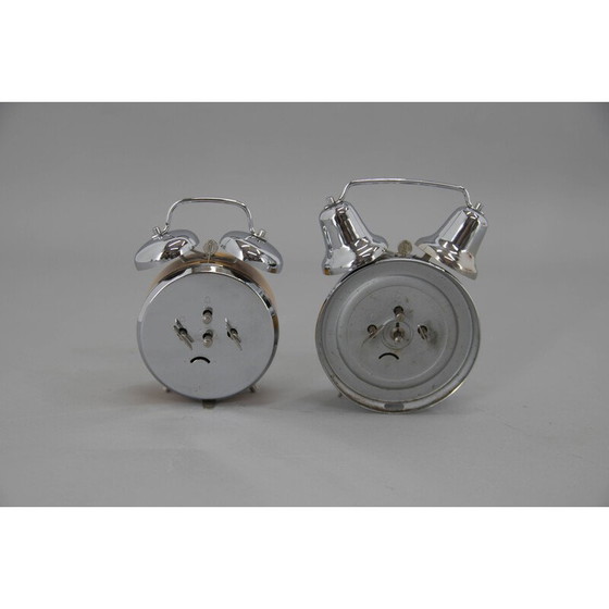 Image 1 of Paar vintage wekkers van Prim, Tsjecho-Slowakije 1980