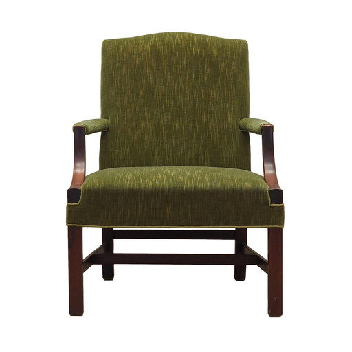 Mahoniehouten fauteuil, Deens ontwerp, 1970S, Productie: Denemarken