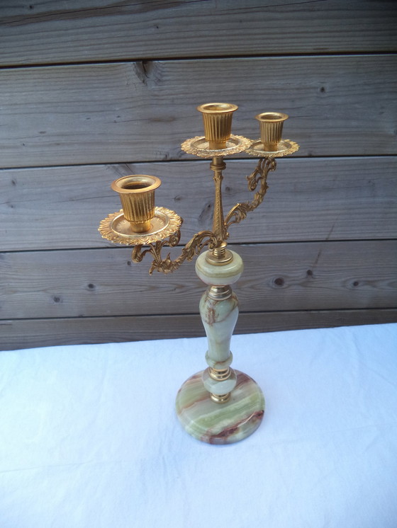 Image 1 of Twee  Art Deco Kandelaars