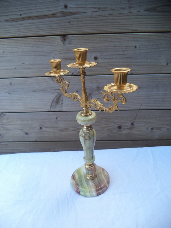 Image 1 of Twee  Art Deco Kandelaars