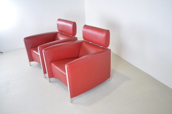 Image 1 of 2x Leolux Goncharov fauteuil