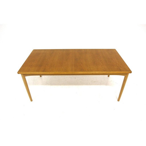 Scandinavische vintage salontafel van teak en eikenhout, Zweden 1960