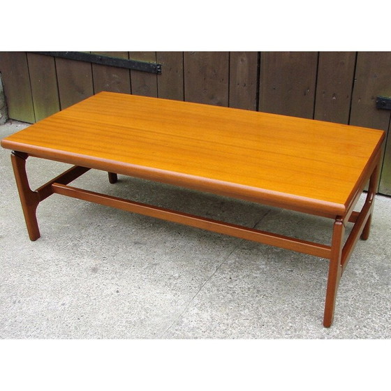 Image 1 of Vintage teakhouten salontafel, 1970