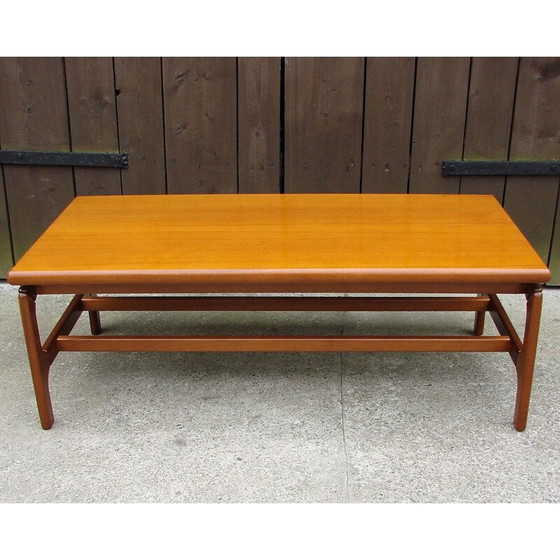 Image 1 of Vintage teakhouten salontafel, 1970