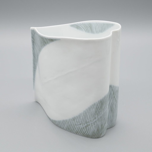 Kunstvaas Rosenthal Studio Linie Ontwerp Johan Van Loon 1982 H 16Cm Fijn porselein