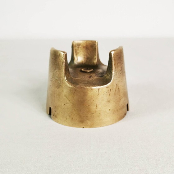 Image 1 of Vintage asbak van gegoten messing, Denemarken 1970