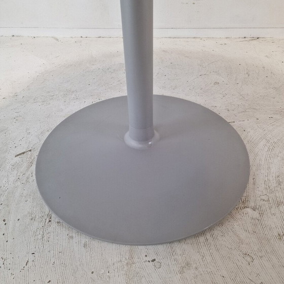 Image 1 of Vintage ronde eettafel met houtfineer tafelblad van Pierre Paulin voor Artifort, 1960