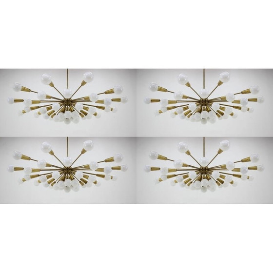 Image 1 of Set van 4 vintage kroonluchters Spoetnik Atomic, jaren 1960