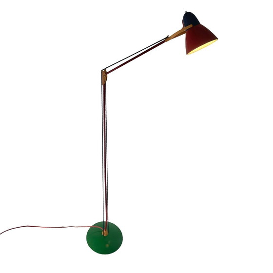 Image 1 of Memphis stijl / Postmodern / Ruimtetijdperk - Vloerlamp - Volledig verstelbaar