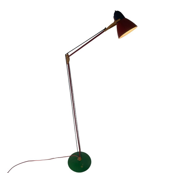 Image 1 of Memphis stijl / Postmodern / Ruimtetijdperk - Vloerlamp - Volledig verstelbaar