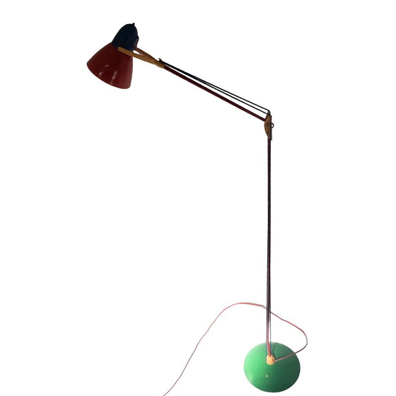 Image 1 of Memphis stijl / Postmodern / Ruimtetijdperk - Vloerlamp - Volledig verstelbaar