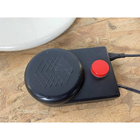 Image 1 of Vintage vloerlamp met chromen contragewicht en wit geschilderd metaal, 1970