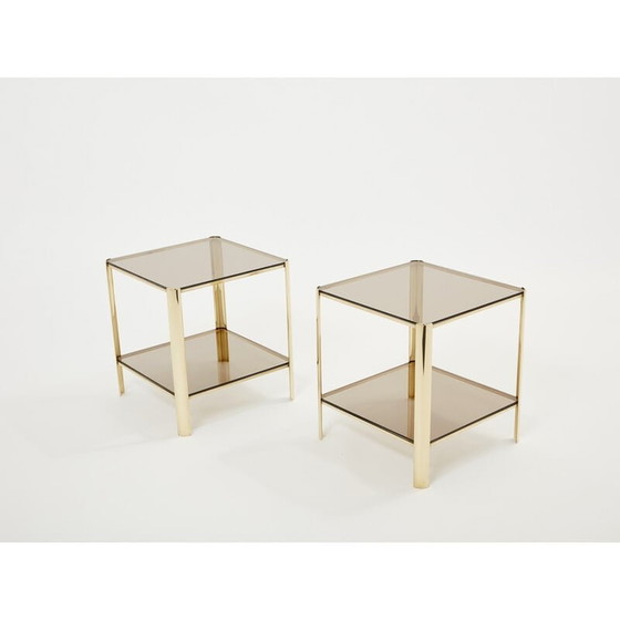 Image 1 of Paar oude bronzen bijzettafels van J.T. Lepelletier voor Broncz, 1960