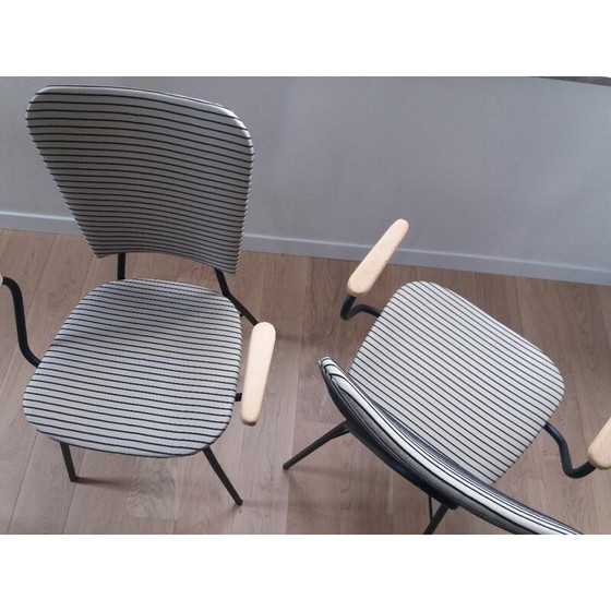 Image 1 of Paar van 2 vintage armstoelen, jaren 1950