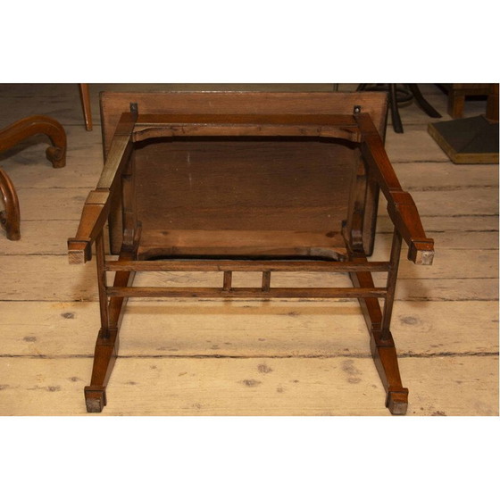 Image 1 of Vintage secessionistische eikenhouten bijzettafel, Oostenrijk-Hongarije 1915