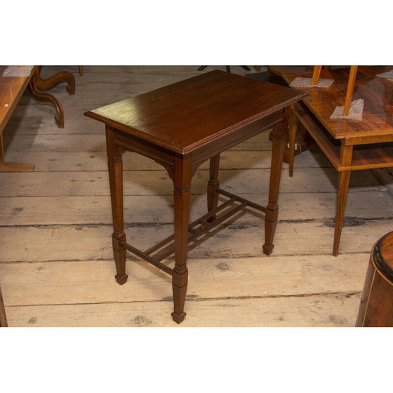 Image 1 of Vintage secessionistische eikenhouten bijzettafel, Oostenrijk-Hongarije 1915