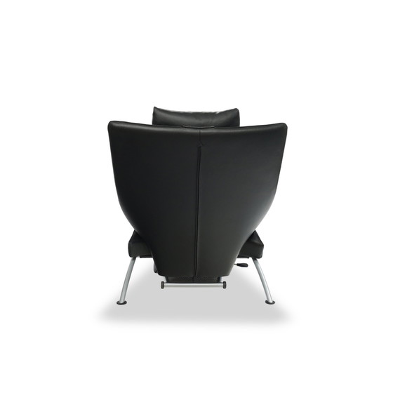 Image 1 of Wk Wohnen Solo 699 fauteuil / ligstoel zwart leer