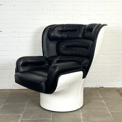 Vintage Longhi Elda Chair draaifauteuil van Joe Colombo