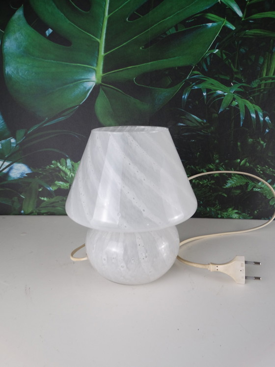 Image 1 of Vintage swirl mushroom lamp