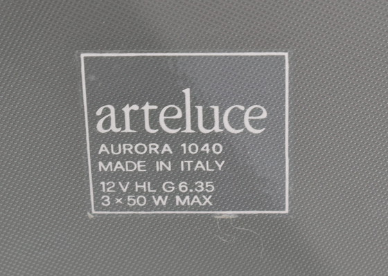 Image 1 of Paar Aurora hanglampen van Arteluce – Italië, 1983