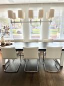 6x Leolux Freyr Eetkamer Stoelen