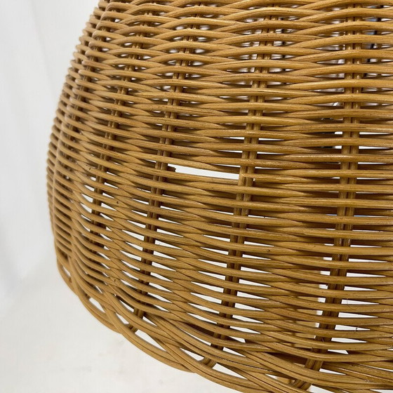 Image 1 of Vintage rotan vloerlamp, Tsjecho-Slowakije 1980