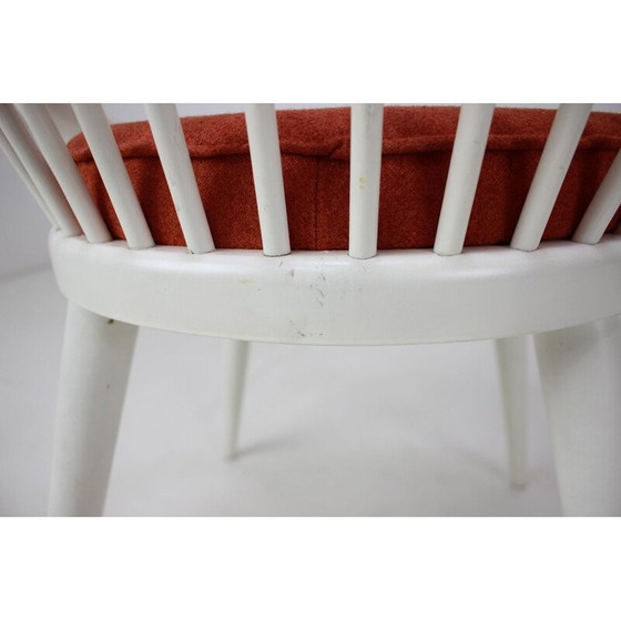 Image 1 of Duitse fauteuil van hout en stof uit de Mid Century, 1970