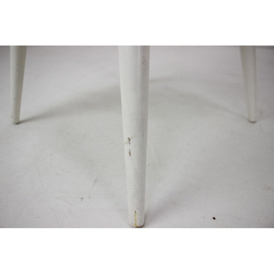 Image 1 of Duitse fauteuil van hout en stof uit de Mid Century, 1970