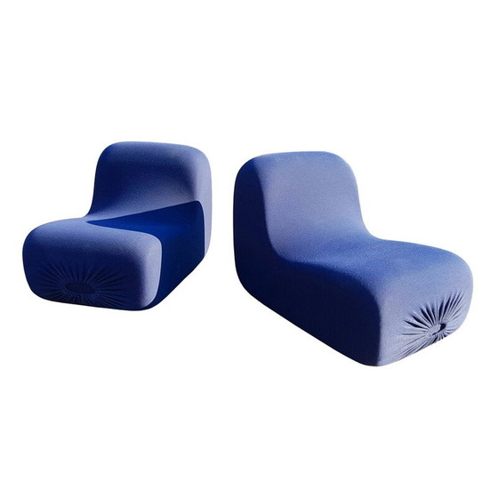 Image 1 of Paar "Canapouf" lage stoelen van Pierre Cardin voor Racine, 1970