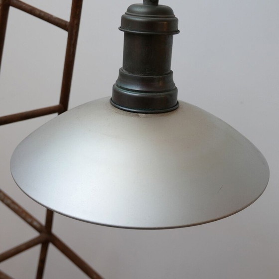 Image 1 of Vintage lichtgevende glazen spiegel hanglamp, Duitsland 1920