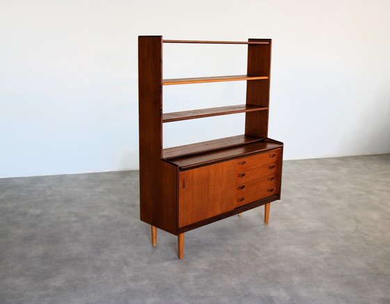 Image 1 of Vintage Teak Secretaire