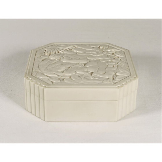 Image 1 of Vintage Art Deco doos in bakeliet van Fornells, Frankrijk 1930