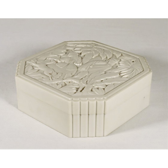 Image 1 of Vintage Art Deco doos in bakeliet van Fornells, Frankrijk 1930