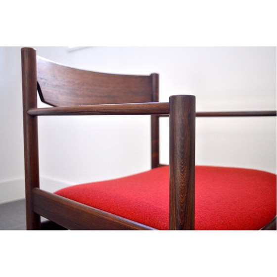 Image 1 of Vintage Fauteuil Rozenhout Deens