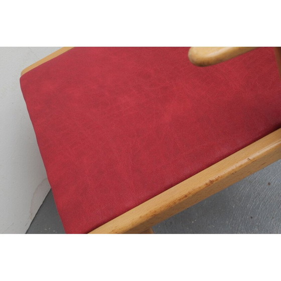 Image 1 of Vintage fauteuil in licht beuken 1950