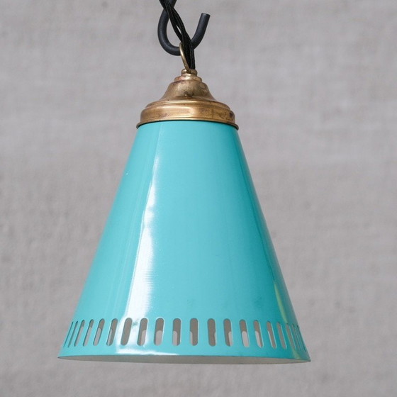 Image 1 of Vintage messing hanglamp, Italië 1970