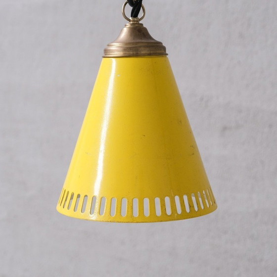 Image 1 of Vintage messing hanglamp, Italië 1970
