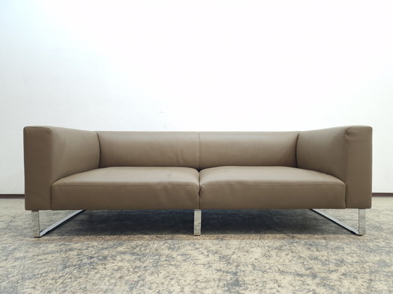 Image 1 of Walter Knoll Jaan Living grote tweezits design bank leren bankstel bank