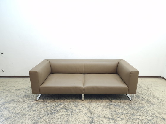 Image 1 of Walter Knoll Jaan Living grote tweezits design bank leren bankstel bank