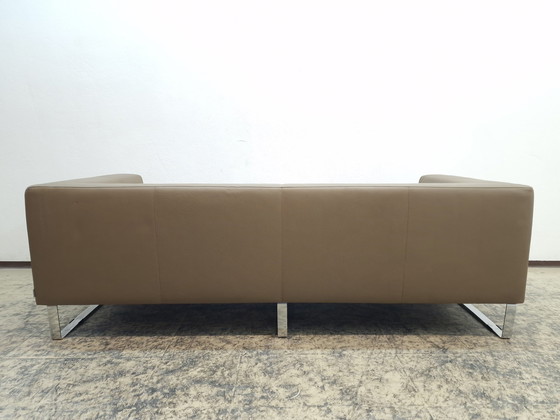 Image 1 of Walter Knoll Jaan Living grote tweezits design bank leren bankstel bank