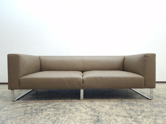 Image 1 of Walter Knoll Jaan Living grote tweezits design bank leren bankstel bank