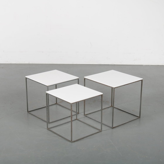 Image 1 of Poul Kjaerholm PK71 Nesttafels, Denemarken, 1960