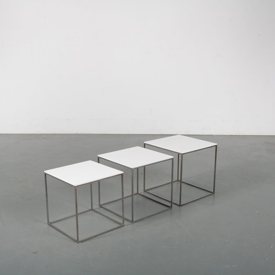 Image 1 of Poul Kjaerholm PK71 Nesttafels, Denemarken, 1960