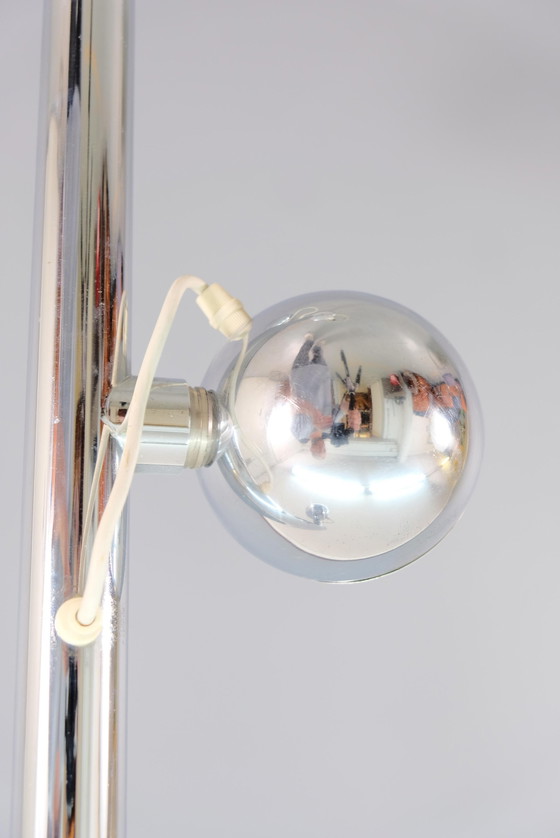 Image 1 of Vintage magneet & chromen vloerlamp, 1970