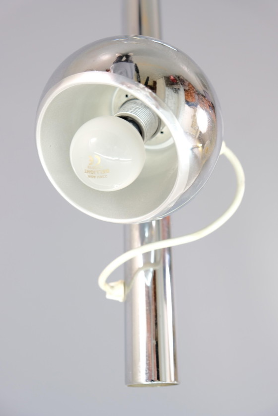 Image 1 of Vintage magneet & chromen vloerlamp, 1970